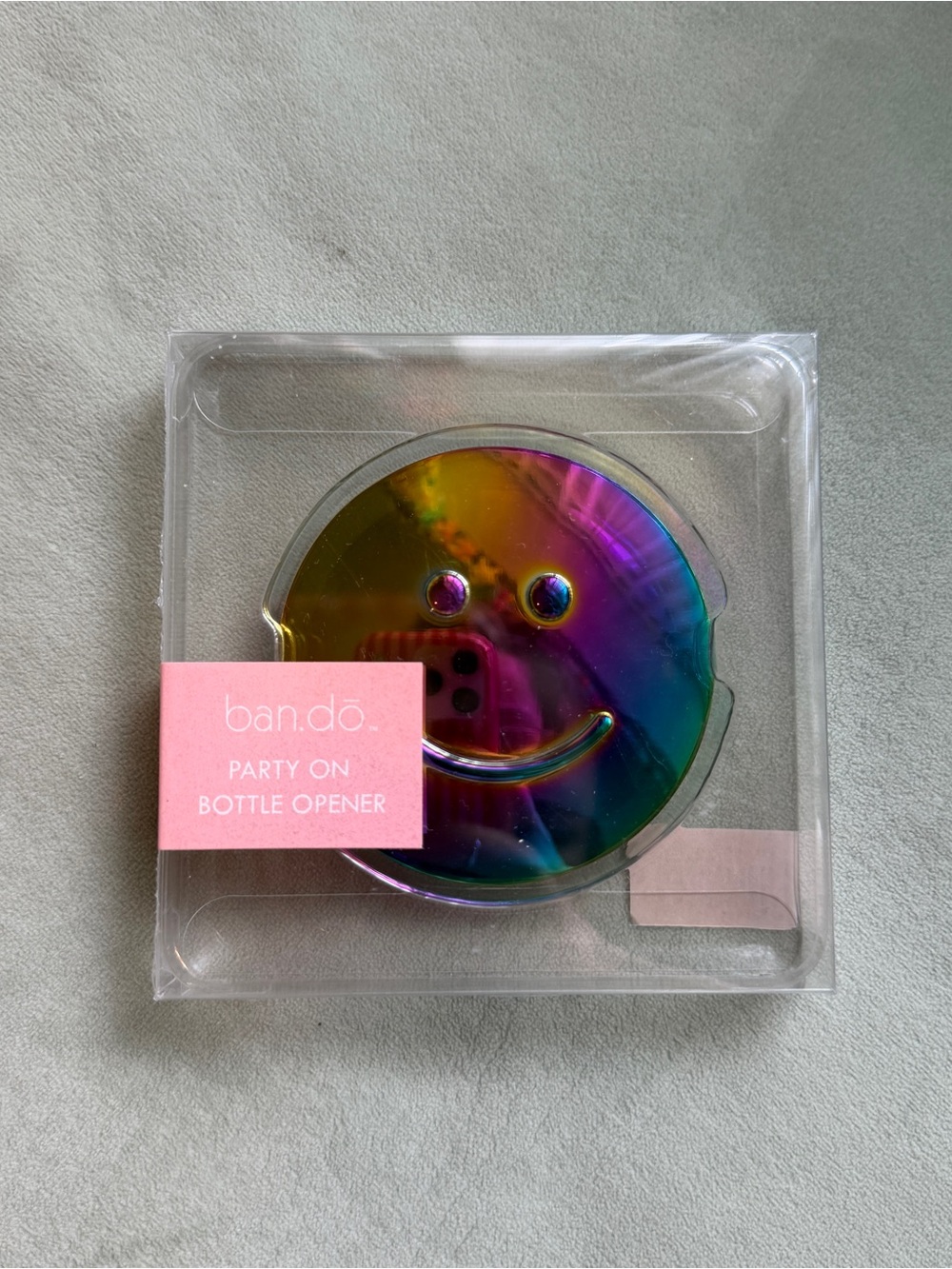 ban.do Iridescent Rainbow Metal Bottle Opener